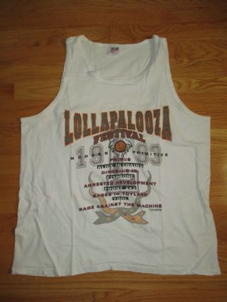 1993 LOLLAPALOOZA Concert (XL) Tank Top ALICE IN CHAINS RAGE AGAINST THE MACHINE 2
