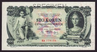 Czechoslovakia - 100 Korun,  1931 - P 23s - Unc