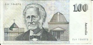 Australia 100 Dollars 1984 P 48.  Vf.  One Note.  4rw 30 Ago