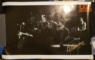 U2 Signed Poster Rattle And Hum 4 Members