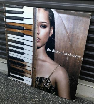 2003 The Diary Of Alicia Keys 36x36 " Cardboard Promo Poster Vg,  4.  5
