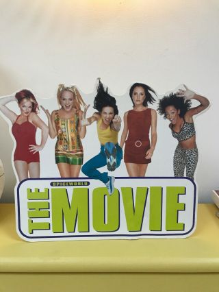 Spice Girls Official Merchandise Promotional Shop Sign Spiceworld The Movie