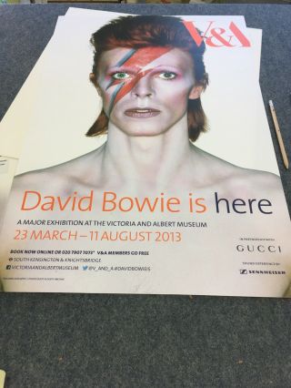 David Bowie Is Here – Rare London V&a Exhibition Poster,  Ziggy Stardust