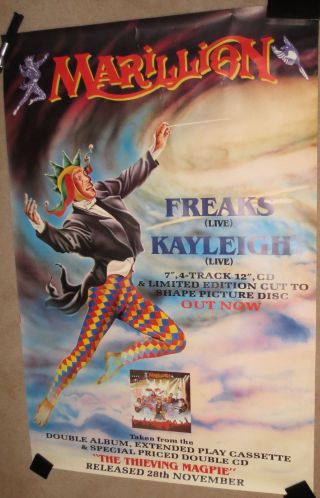 Marillion Giant Poster 40 " X60 " Thieving Magpie Single Release