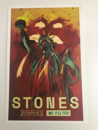 Rolling Stones 2019 No Filter Tour Vip Lithograph / Poster Set,