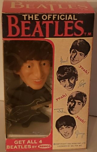 Vintage 1964 John Lennon Remco Doll With Guitar In