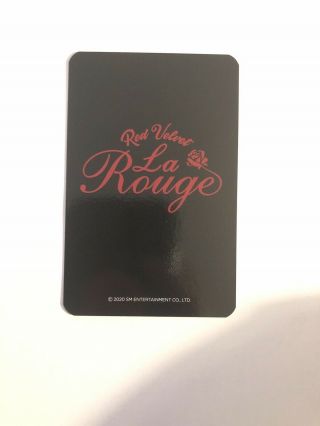Red Velvet IRENE Photocard Official La Rouge Photobook Photocard - 2