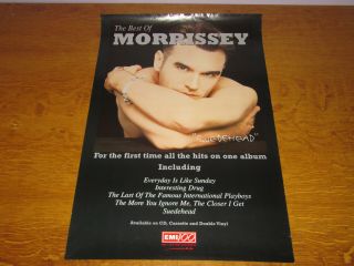 Morrissey - The Best Of - Uk Promo Poster