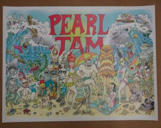 Pearl Jam.  Oct 9,  2009 San Diego California Concert Tour Poster.  Mimt