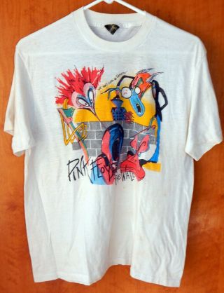 Rare Vintage Pink Floyd The Wall Concert Tour Tee T - Shirt - Size Xl