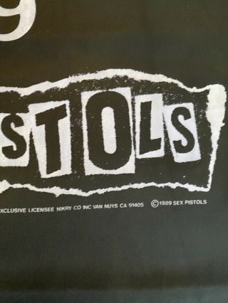 Vintage Sid Vicious SEX PISTOLS Large Fabric Poster Banner 22x64 Inch 1989 USA 2
