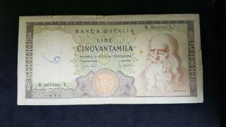Bank Of Italy,  50000 Lire 1970,  F