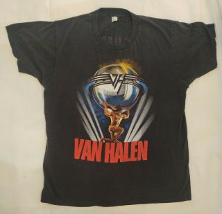 Vintage Eddie Van Halen 5150 Tour 1986 Shirt Single Stitch Soft Thin Xl