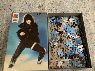 Vintage 1978 Kiss Paul Stanley Puzzle Milton Bradley - Aucoin Box And Complete