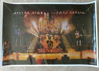 Kiss Alive 2 Stage Shot 1977 Aucoin / Boutwell Poster / Vintage