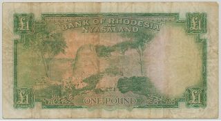 Rhodesia & Nyasaland 1 Pound 1957,  P.  21a_F - 2