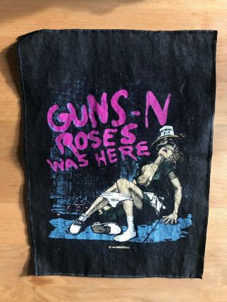 Vintage 1987 Guns N Roses Was Here Patch 80s
