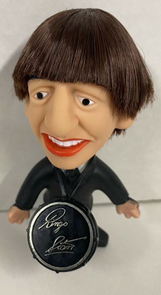 Beatles Ringo Starr Soft Body Remco Seltaeb Doll 1964 With Instrument