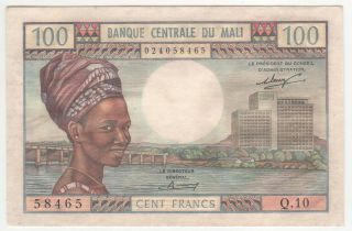 Mali 100 Francs 1972 P - 11 Unc