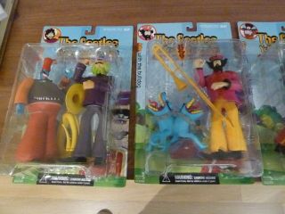 THE BEATLES YELLOW SUBMARINE MCFARLANE ACTION FIGURE SET OF FOUR (4) Different 2