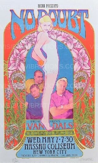 No Doubt Concert Poster Bob Masse S/n Nassau Coliseum 1997