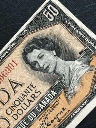 1954 $50 Canadian Modified Portrait Bank Note