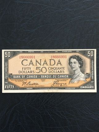 1954 $50 Canadian Modified Portrait Bank Note 2