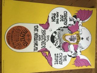 Big Brother & Holding Co And Country Joe & Fish 1967 Poster