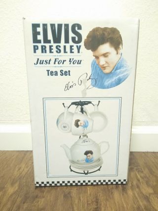 Elvis Presley Just For You Porcelain Tea Set Vintage 2004