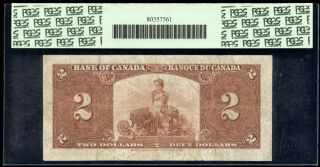 1937 Bank of Canada $2 Banknote - Osborne Signature S/N: A/B7891969 2
