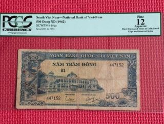 1962 South Vietnam 500 Note