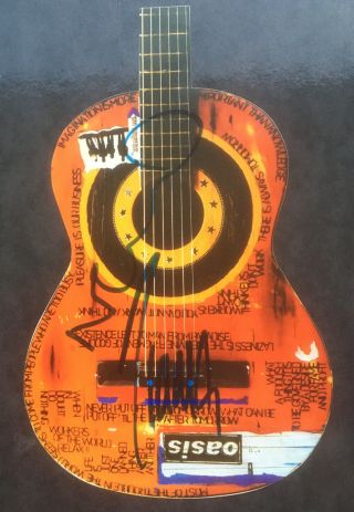 Oasis Importance Of Being Idle Promo Sticker Signed By Noel Liam Gallagher Rare