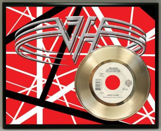 Van Halen Poster Art Metalized Vinyl Record Music Memorabilia Plaque Wall Art
