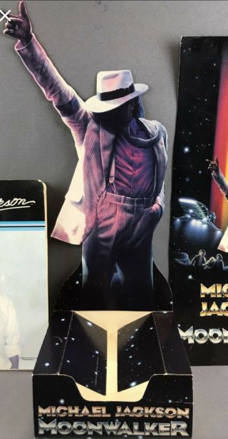 Michael Jackson Promo Counter Display Prop Moonwalker 1988 Cd Vhs Very Rare