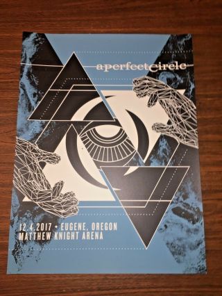 A Perfect Circle Poster Artist Print Eugene Or Mathew Knight Arena 12/04/17