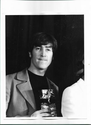 Beatles,  Rare 1st - Generation Press Photo,  Of John In Los Angeles,  1966