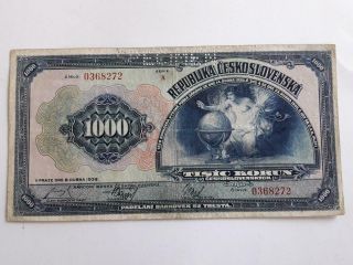Czechoslovakia Czechoslovakian Czech Banknote 1000 Korun 1932 - Specimen
