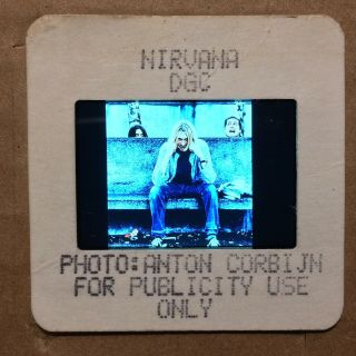 Nirvana : Color 35mm " Press Photo " Slide @ 1990s Vintage Grunge Rock Music