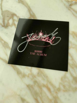 Blackpink The Album Signed Card By Jennie,  Lisa Bundle Uk Exclusive Rare