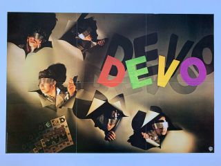 1979 Devo Duty Now For The Future Promotional Rock Poster 35” X 23.  5”