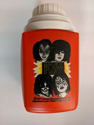 Vintage Kiss 1977 Lunchbox Thermos Aucoin Ace Gene Paul Peter