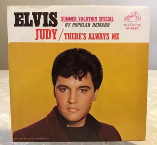 Elvis 47 - 9287 Judy / There’s Always Me 45 Sleeve