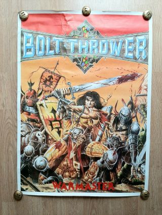 Bolt Thrower War Master Vintage Poster 1990 Rare Rock Metal Collectors