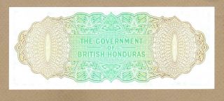 BRITISH HONDURAS: 1 Dollar Banknote,  (UNC),  P - 28c,  01.  01.  1973, 2