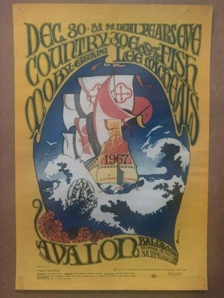 Family Dog Poster Fd - 41 - Op - 1 “new Year’s” Country Joe,  Moby Grape,  L.  Michaels 1966