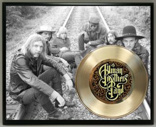 Allman Brothers Poster Art Metalized Record Music Memorabilia Plaque Wall Art