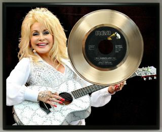 Dolly Parton Poster Art Metalized Record Music Memorabilia Plaque Wall Art