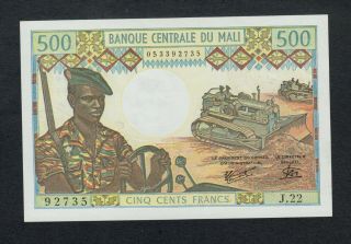 Mali 500 Francs (1973 - 84) J22 Pick 12e Unc.