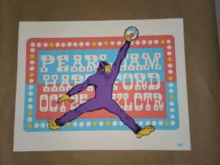 Pearl Jam Poster Hartford Ct Xl Center Oct 25th 2013 Ames Bros