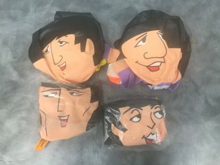 Complete Set Beatles 1966 Lux Soap Inflatable Dolls Exc